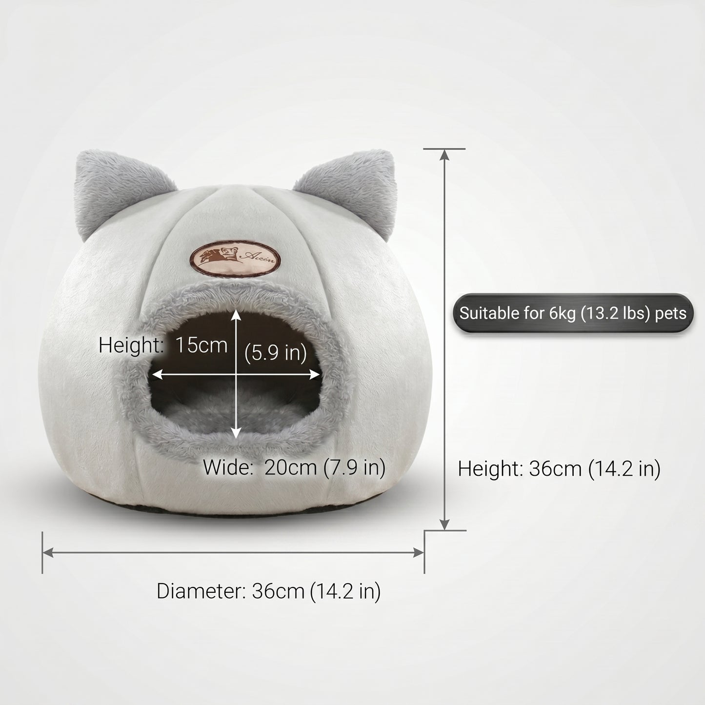 Cozy Cat Cave — Warm Hideaway Bed