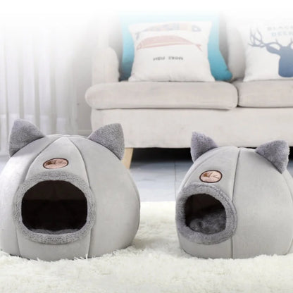 Cozy Cat Cave — Warm Hideaway Bed