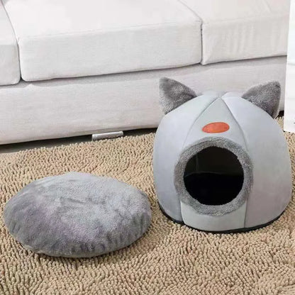 Cozy Cat Cave — Warm Hideaway Bed