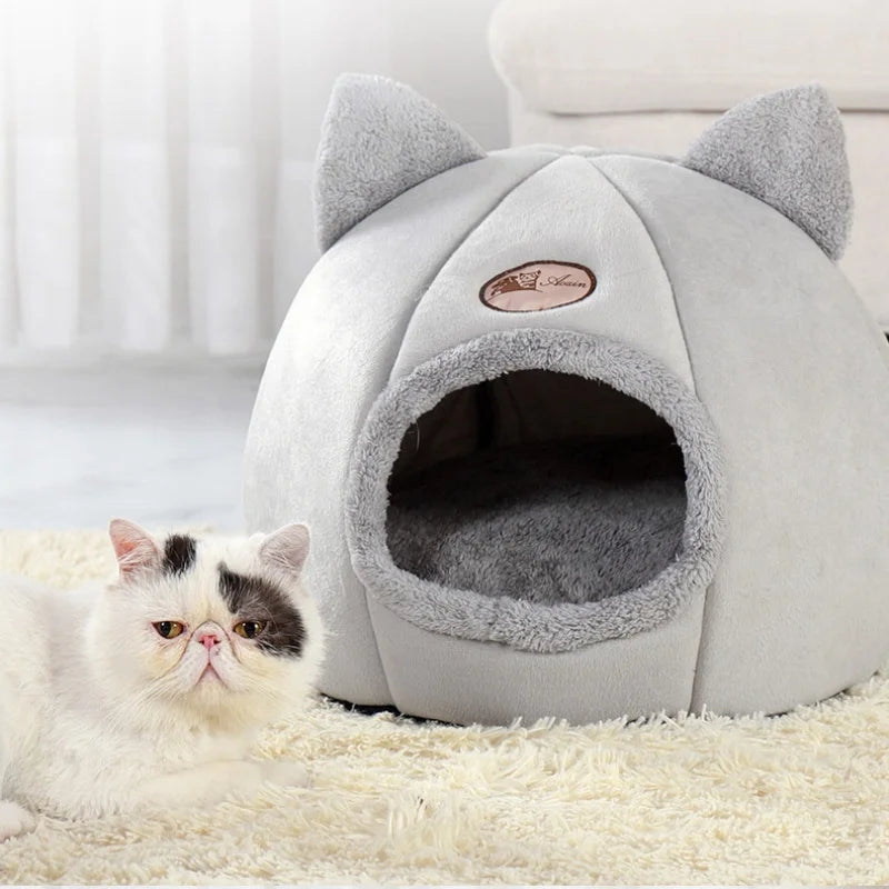 Cozy Cat Cave — Warm Hideaway Bed