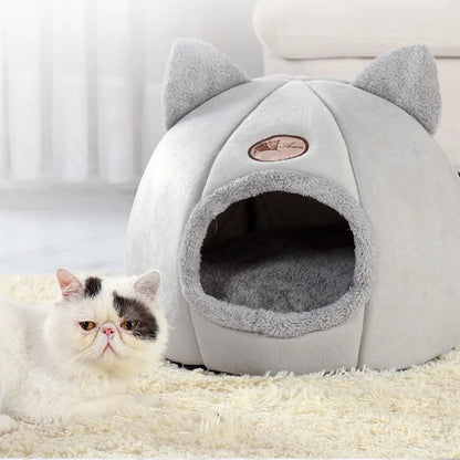 Cozy Cat Cave — Warm Hideaway Bed