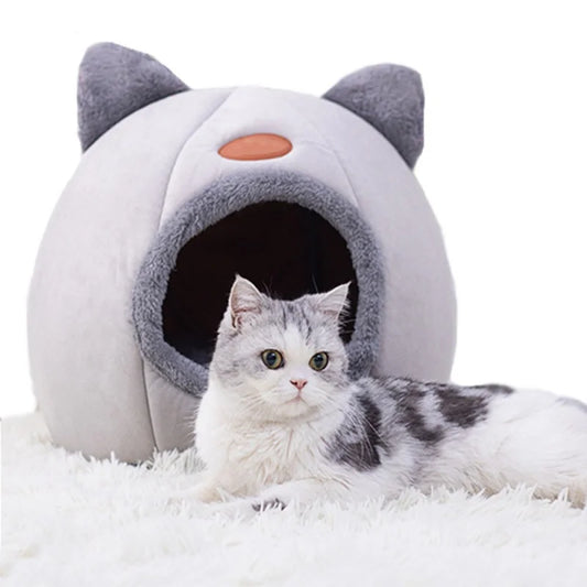 Cozy Cat Cave — Warm Hideaway Bed